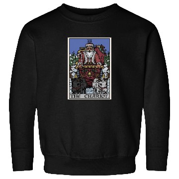 Discover Santa Claus in The Chariot Tarot Card Sweatshirts