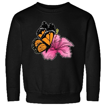 Discover Butterfly Hibiscus Flower Sweatshirts