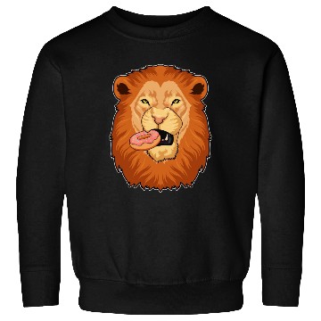 Discover Lion With Donut Sweatshirts