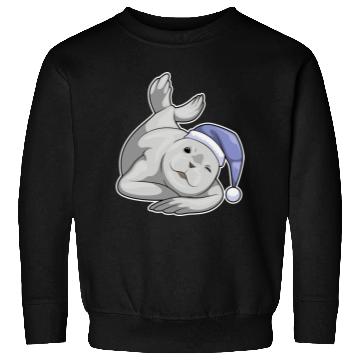 Discover Seal Sleeping Nightcap Sweatshirts