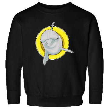Discover Dolphin Swimming Lifebuoy Sweatshirts