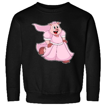Discover Pig As Bride With Wedding Dress Sweatshirts