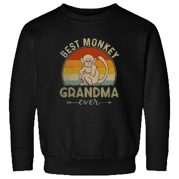 Discover Best Monkey Grandma Ever Funny Mothers Day Sweatshirts