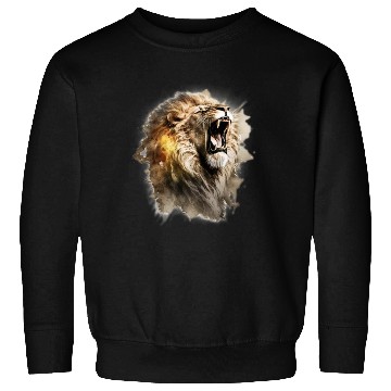 Discover lion head roaring Sweatshirts