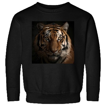 Discover Roaring Majesty: A Stunning Tiger Portrait Sweatshirts