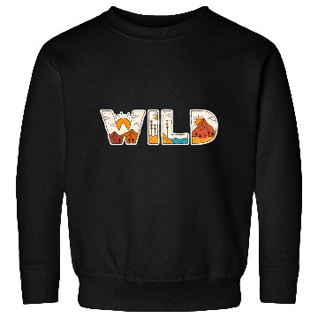 Discover Nature's Wild Words: Embrace the Wilderness Sweatshirts