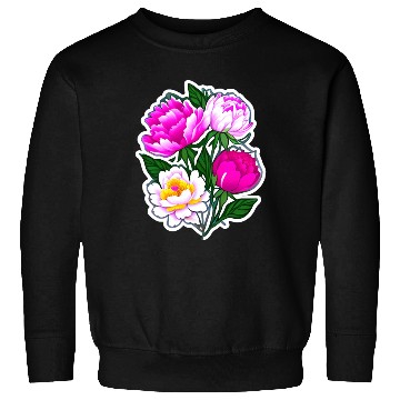 Discover Peony Flower Art Sweatshirts