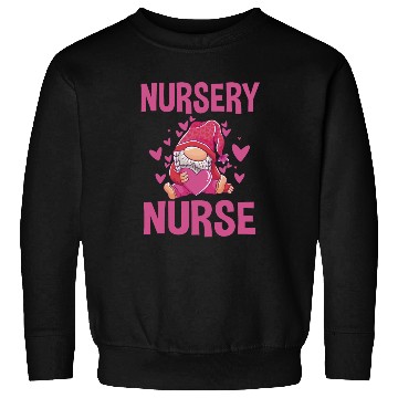 Discover Cute Newborn Nursery Nurse Gnome Sweatshirts
