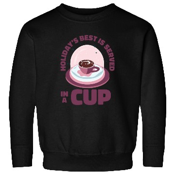 Discover Christmas Snow Globe Coffee Caffeine Lover Sweatshirts