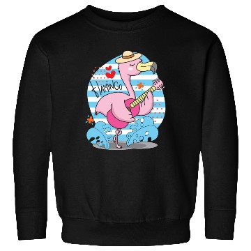 Discover Flamingo Playing Guitar Sweatshirts