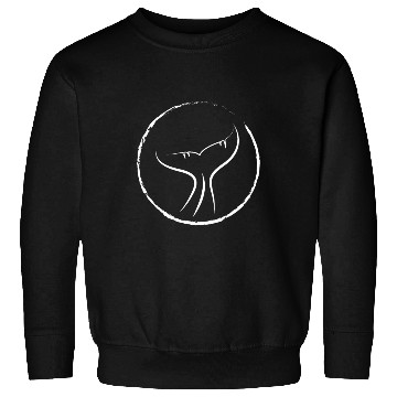 Discover Due tone whale tail Sweatshirts