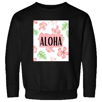 Discover Aloha Pink Hibuscus Pattern Sweatshirts