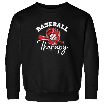 Discover Baseball Therapy Baseball Player Baseball Coach Sweatshirts