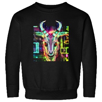 Discover Neon Baphomet Sweatshirts