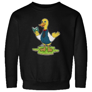 Discover Duck As Teacher With Book Sweatshirts