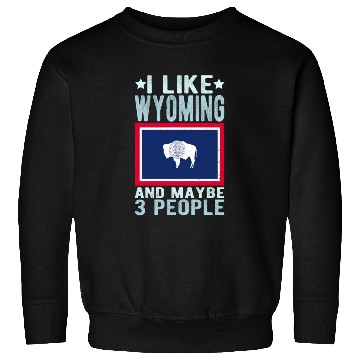 Discover Wyoming Flag US State Sweatshirts