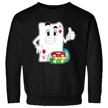 Discover Poker Card With Poker Chips Sweatshirts