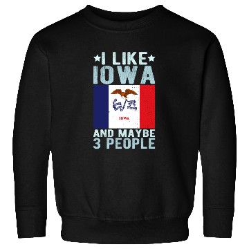 Discover Iowa Flag US State Sweatshirts