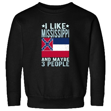 Discover Mississippi Flag US State Sweatshirts