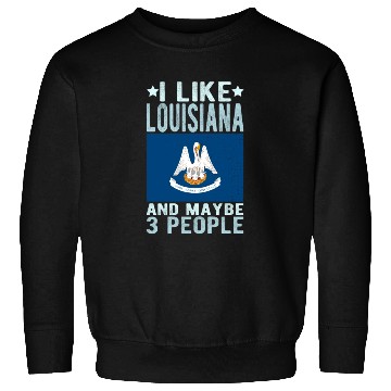 Discover Louisiana Flag US State Sweatshirts