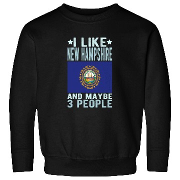 Discover New Hampshire Flag US State Sweatshirts