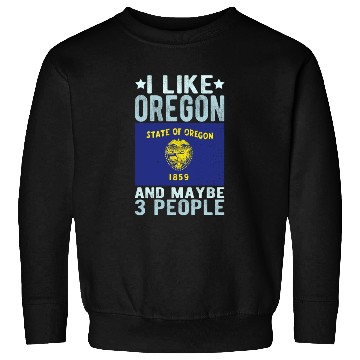 Discover Oregon Flag US State Sweatshirts
