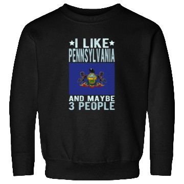 Discover Pennsylvania Flag US State Sweatshirts