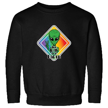 Discover Too Gay For Earth Funny Alien UFO Sweatshirts