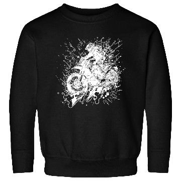 Discover Off-road Motorcycle Racing Style Jump Splash Sweatshirts