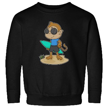 Discover Monkey Surfer Surfboard Sweatshirts