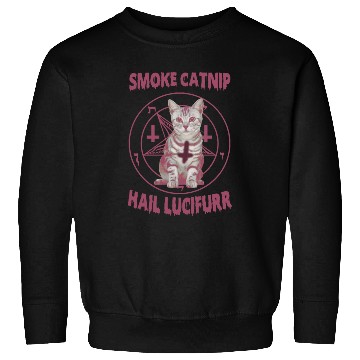 Discover Smoke Catnip Hail Lucifurr Sweatshirts