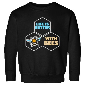 Discover Beekeeper Bees Insects Flowers Bee Lover Plants Sweatshirts