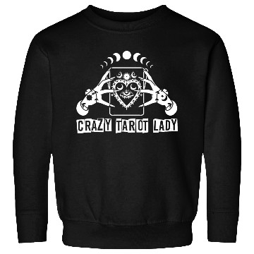 Discover Divination Crazy Tarot Lady Crystal Ball Tarot Sweatshirts