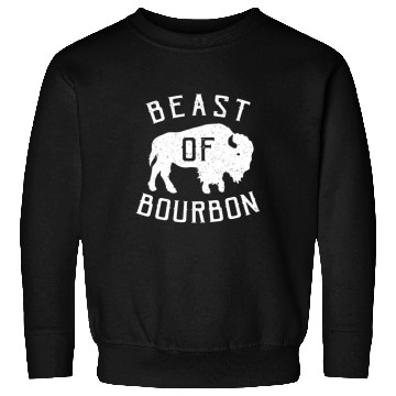 Discover Beast of Bourbon Drinking Whiskey design Bison Buf Sweatshirts