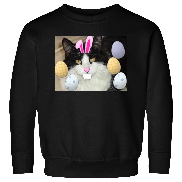 Discover Easter Bunny Cat Face Decor Sweatshirts