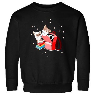 Discover Cute Kittens School Books Bag Back To School Sweatshirts