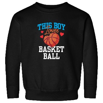 Discover This Boy Loves Basketball Coach Match Player Team Sweatshirts