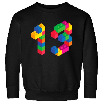 Discover Cute Block Building 13rd Birthday Gift 13Year Old Sweatshirts