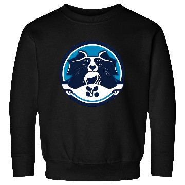 Discover Border Collie Round Portrait Sweatshirts
