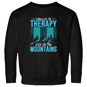 Discover Mountain love Therapy Mountains Wanderlust Sweatshirts