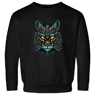 Discover Cat Abstract Ornament Mandala | Cat Design Sweatshirts