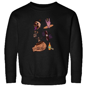 Discover Brown Purple Skeleton Sweatshirts