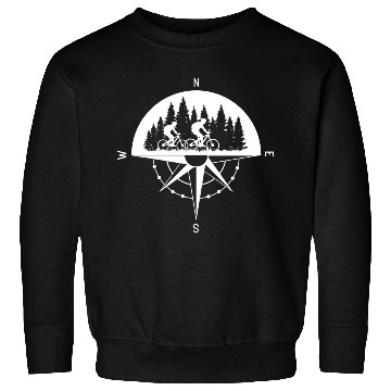 Discover MTB Compass Mountain Bike Couple In Love Sweatshirts