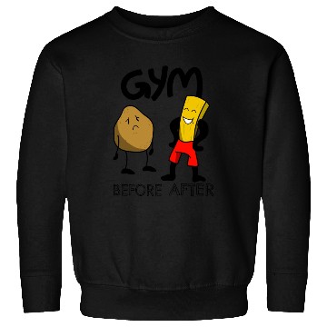 Discover Funny Gym Potatoes Fitness Fun Sweatshirts