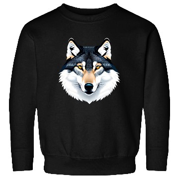 Discover Wolf howling at the moon graphic Sweatshirts