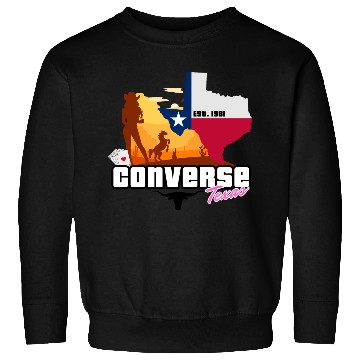Discover Converse Texas EST 1961 Comic Sweatshirts Design