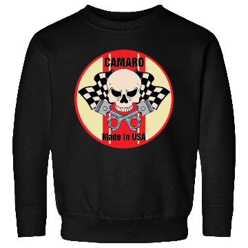 Discover Camaro Made in USA skull & pistons Sweatshirts