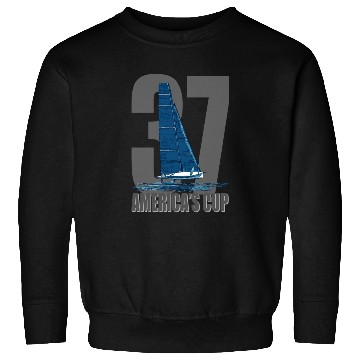 Discover America s Cup 37 Blue Sweatshirts