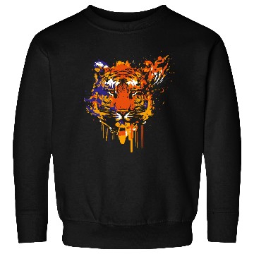 Discover Colorful Tiger face art Sweatshirts