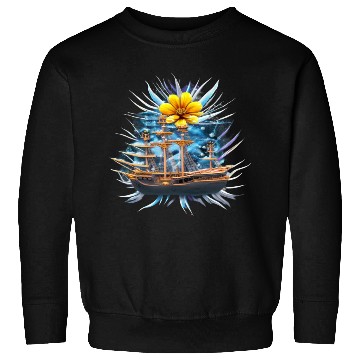 Discover Pirate Flower Ship Sweatshirts